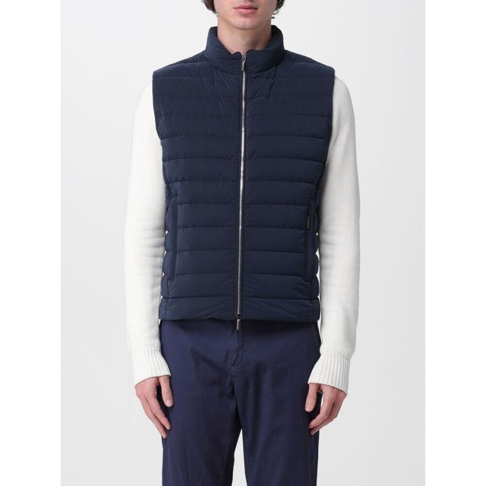 Moorer Suit Vest Men Blue